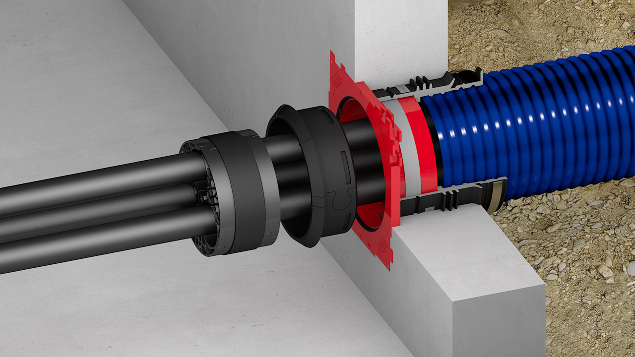 Pressure tightness up to 2.5 bar